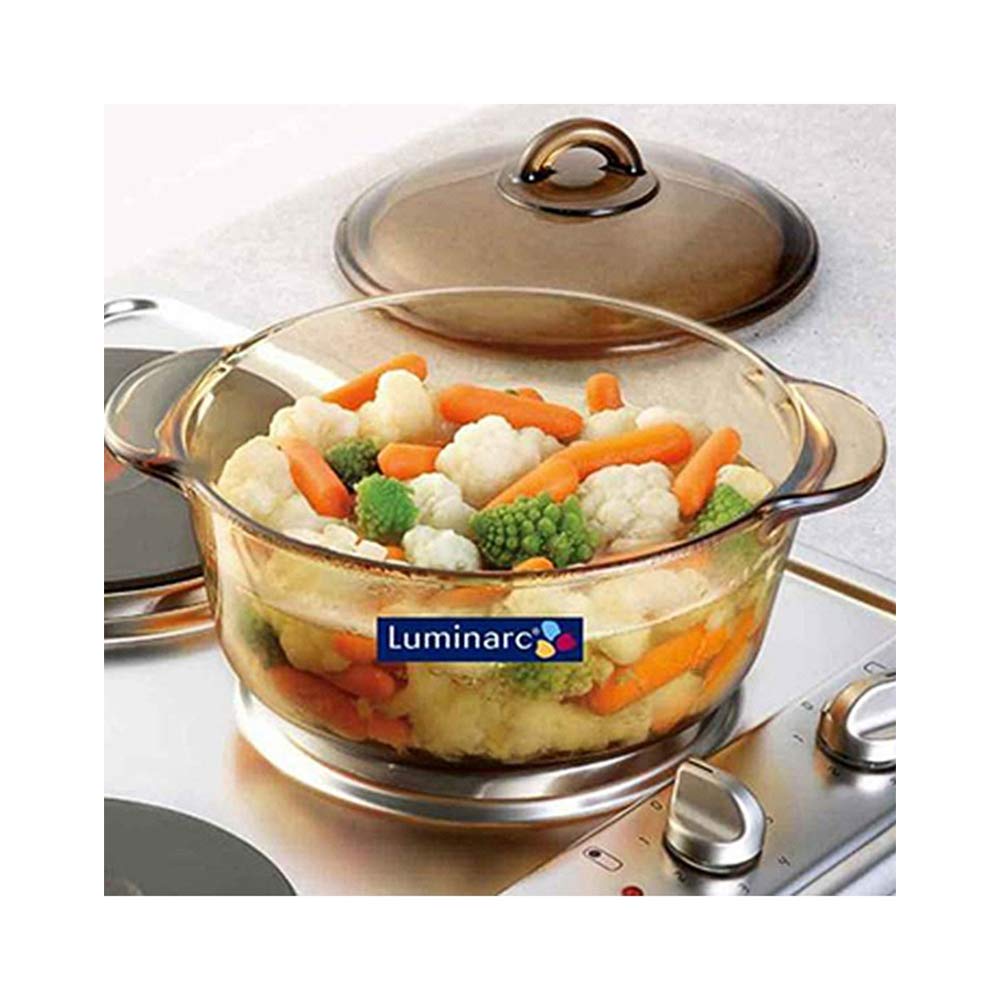 Amazon | Luminarc Vitroflam ブルーム 耐熱ガラス キャセロール 1L